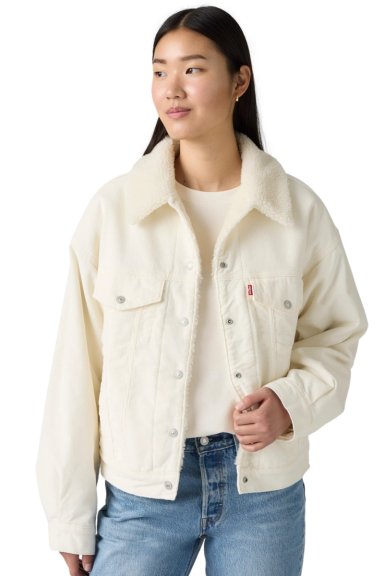 CHAQUETA MUJER 90S SHERPA TRUCKER BEIGE LEVIS A4435-0067 - 3