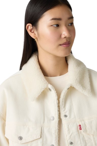 CHAQUETA MUJER 90S SHERPA TRUCKER BEIGE LEVIS A4435-0067 - 4