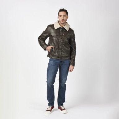 CHAQUETA HOMBRE SHERPA COLLAR CAFE  LEVIS 59491-0564 - 4
