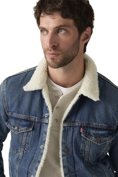 CHAQUETA HOMBRE TYPE 3 SHERPA TRUCKER AZUL LEVIS 16365-0292 - 4