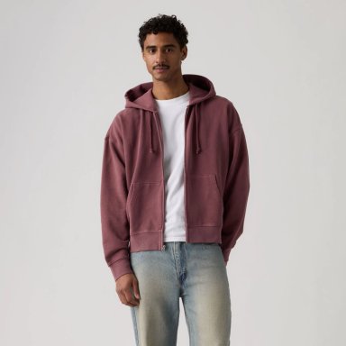 POLERON HOMBRE HAYES CROPPED FULL ZIP ROJO LEVIS 005PJ-0004 - 1