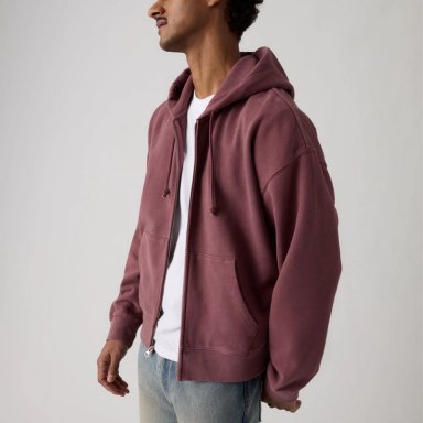 POLERON HOMBRE HAYES CROPPED FULL ZIP ROJO LEVIS 005PJ-0004 - 3