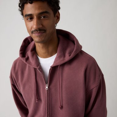 POLERON HOMBRE HAYES CROPPED FULL ZIP ROJO LEVIS 005PJ-0004 - 4