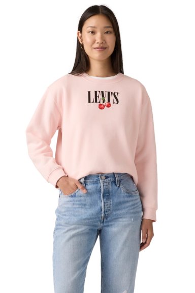 POLERON MUJER GR EVERYDAY CREW ROSADO LEVIS A8800-0084 - 1