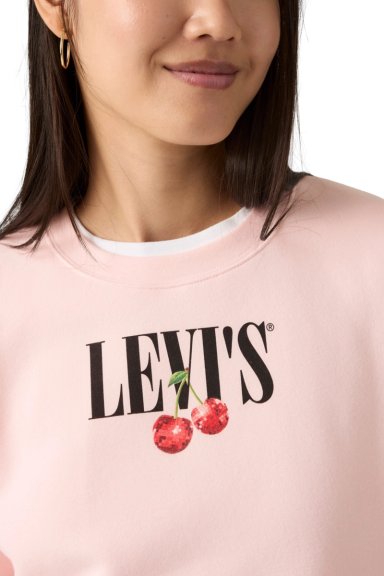 POLERON MUJER GR EVERYDAY CREW ROSADO LEVIS A8800-0084 - 4