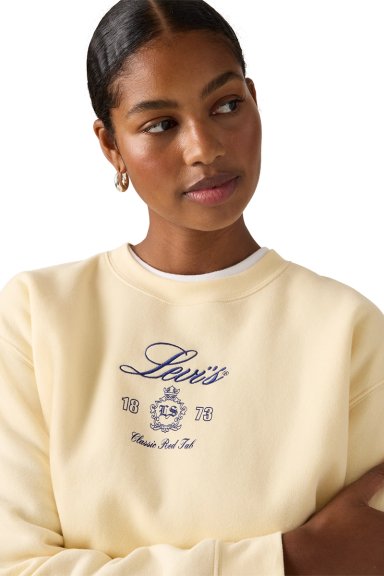 POLERON MUJER GR EVERYDAY CREW BEIGE LEVIS A8800-0088 - 4
