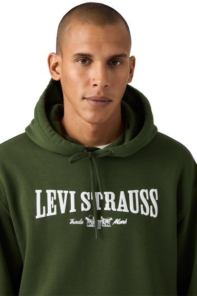 POLERON HOMBRE RELAXED GRAPHIC PO VERDE LEVIS 38479-0460 - 4