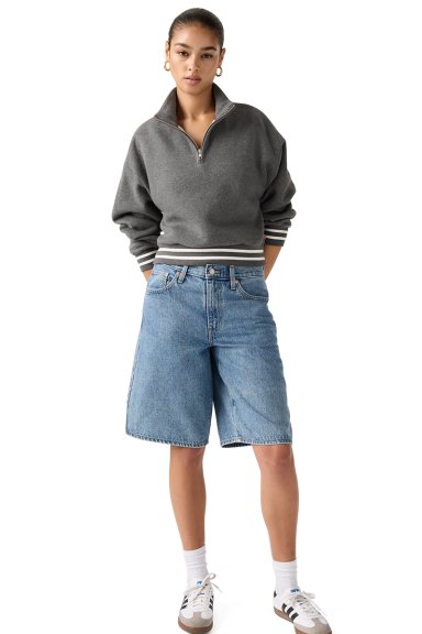 POLERON MUJER EVERYDAY QUARTER ZIP GRIS LEVIS 005IJ-0004 - 3