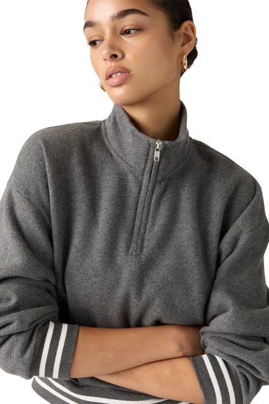 POLERON MUJER EVERYDAY QUARTER ZIP GRIS LEVIS 005IJ-0004 - 4