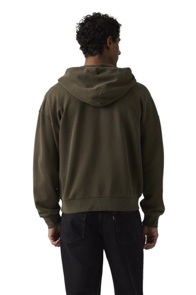POLERON HOMBRE HAYES CROPPED FULL ZIP CAFE  LEVIS 005PJ-0006 - 2