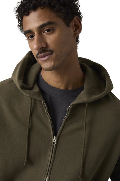 POLERON HOMBRE HAYES CROPPED FULL ZIP CAFE  LEVIS 005PJ-0006 - 3