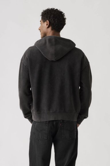 POLERON HOMBRE HAYES CROPPED FULL ZIP NEGRO LEVIS 005PJ-0000 - 2