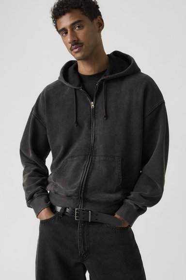 POLERON HOMBRE HAYES CROPPED FULL ZIP NEGRO LEVIS 005PJ-0000 - 3