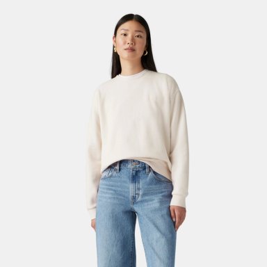 POLERON MUJER EVERYDAY SWEATSHIRT BLANCO LEVIS A5942-0036 - 1