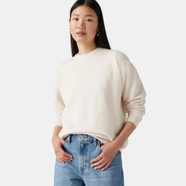 POLERON MUJER EVERYDAY SWEATSHIRT BLANCO LEVIS A5942-0036 - 3