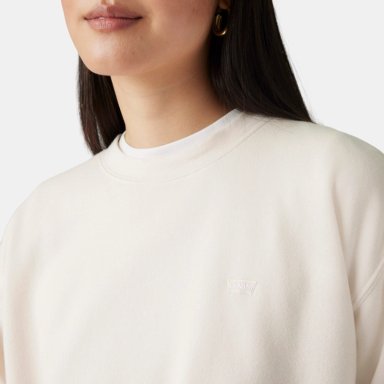 POLERON MUJER EVERYDAY SWEATSHIRT BLANCO LEVIS A5942-0036 - 4