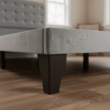 CAMA FLOBAL ABOTONADA 2 PLAZAS INCLUYE BASE Y RESPALDO GRIS - 3