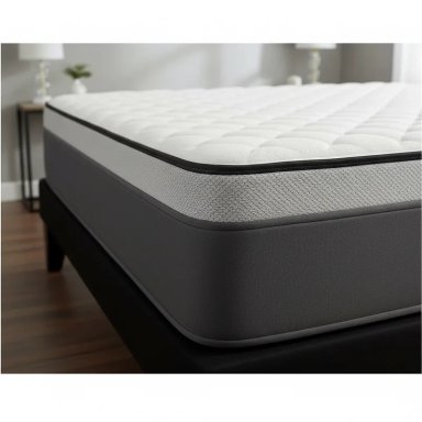CAMA EUROPEA 2 PLAZAS BASE DIVIDIDA NEGRO + COLCHON 150X190 CM - 3