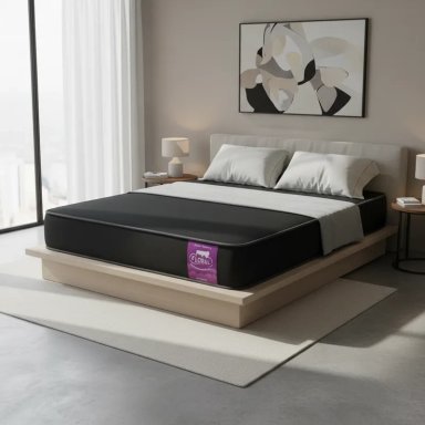 COLCHON 1,5 PLAZAS LINEA SUAVE BLACK105X190X23 - 2