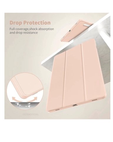 FUNDA SMART COVER PARA TABLET SAMSUNG GALAXY S9 FE 10.9' ROSADO - 4