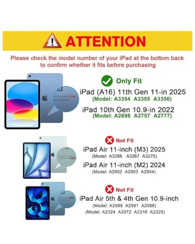 FUNDA SMART COVER PARA IPAD 11TH GENERACIÓN A16 2025 - LILA - 2