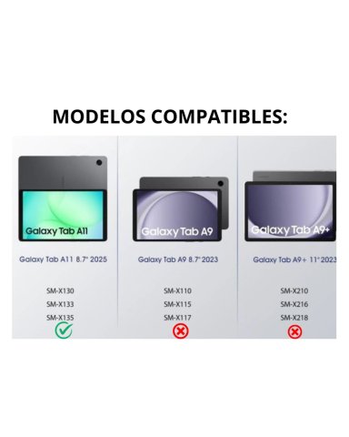 FUNDA SMART COVER PARA TABLET SAMSUNG GALAXY TAB A11 8.7' - Negro - 2