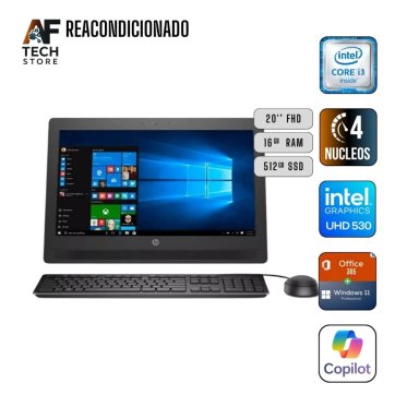 AIO HP 400 G2 I3 6TH 16GB 512GB - WIN11+OFFICE - REACONDICIONADO PROFESIONAL - 1