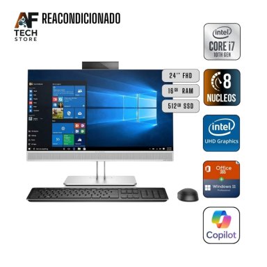 AIO HP 800 G6 I7 10TH 16GB 512GB - WIN11+OFFICE - REACONDICIONADO PROFESIONAL - 1