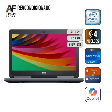 NOTEBOOK DELL 5480 I5 6TH 8GB 256GB - WIN11+OFFICE - REACONDICIONADO PROFESIONAL - 1