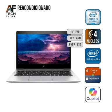 NOTEBOOK HP 440 G5 I5 8TH 16GB 256GB - WIN11+OFFICE - REACONDICIONADO PROFESIONAL - 1