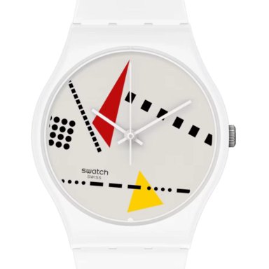 RELOJ DE PULSERA SWATCH SO31W106 UNISEX WHI MEM M - 1