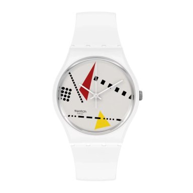 RELOJ DE PULSERA SWATCH SO31W106 UNISEX WHI MEM M - 2