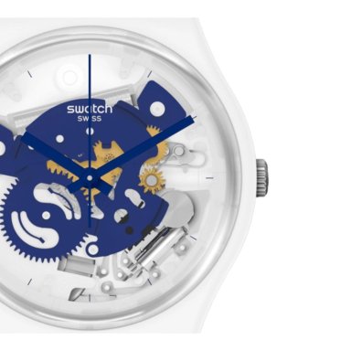 RELOJ DE PULSERA SWATCH SO31W103 TIME TO BLUE SMALL - 3