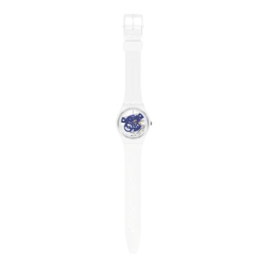 RELOJ DE PULSERA SWATCH SO31W103 TIME TO BLUE SMALL - 4