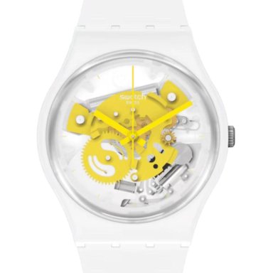 RELOJ DE PULSERA SWATCH TIME TO TIME TO YELLOW SMALL SO31W105 - 1