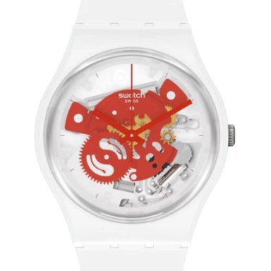 RELOJ DE PULSERA SWATCH TIME TO TIME TO RED SMALL SO31W104 - 1