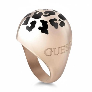 ANILLO GUESS CURVE X ORO ROSA UBR29041 - 1