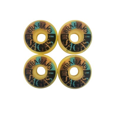 SET 4 RUEDAS SKATE GANGSTA BRAULIO SAGAS 52MM - 1