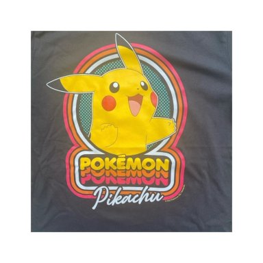 POLERA PIKACHU POKEMON RETRO NEGRA NIÑO - 2