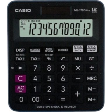 CALCULADORA CASIO MJ-120DPLUS-BKWDPW - 1
