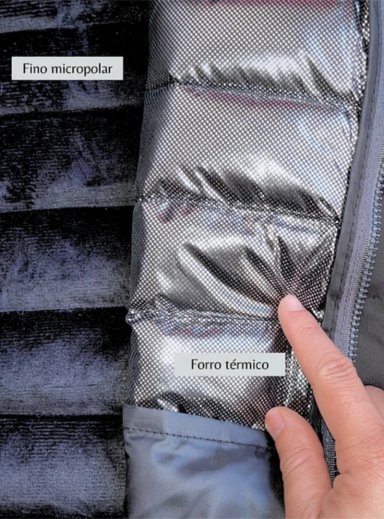 PARKA ACOLCHADA TE RMICA CON CAPUCHA GRIS OSCURO HOMBRE SUPERIOR GRIS - 5