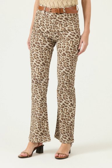 JEANS WIDE LEG ANIMAL PRINT BEIGE COD 2400985 - 3
