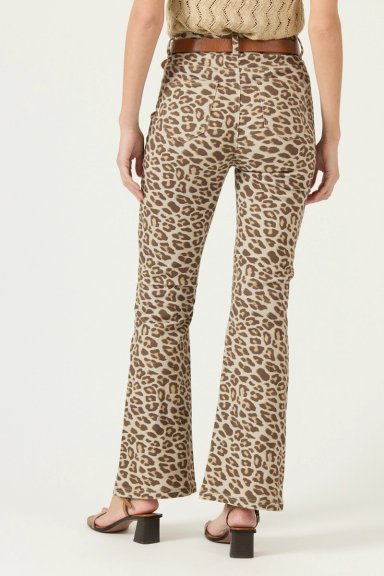 JEANS WIDE LEG ANIMAL PRINT BEIGE COD 2400985 - 4