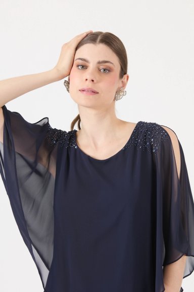 VESTIDO AZUL COD 0702376 - 2