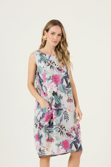VESTIDO ESTAMPADO GRIS CLARO COD 4005655 - 3