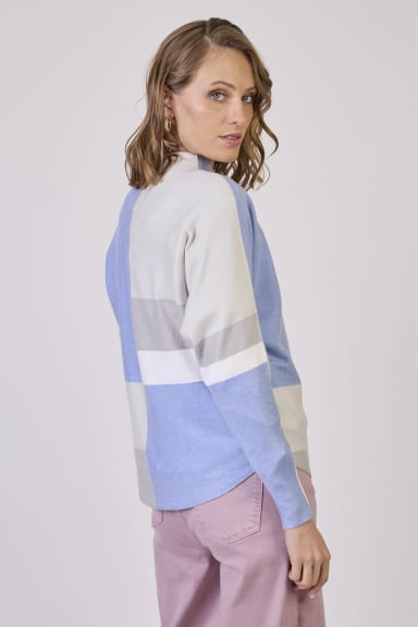 SWEATER ESTAMPLADO CELESTE COD 5414186 - 3