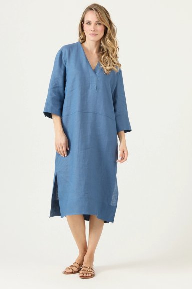 VESTIDO DE LINO DENIM COD 4005315 - 2
