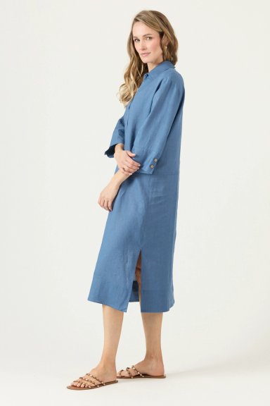 VESTIDO DE LINO DENIM COD 4005315 - 3