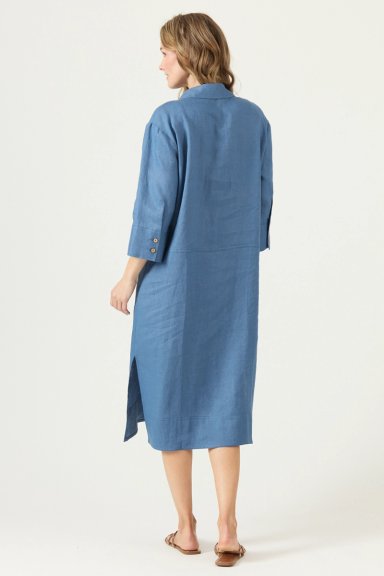 VESTIDO DE LINO DENIM COD 4005315 - 4