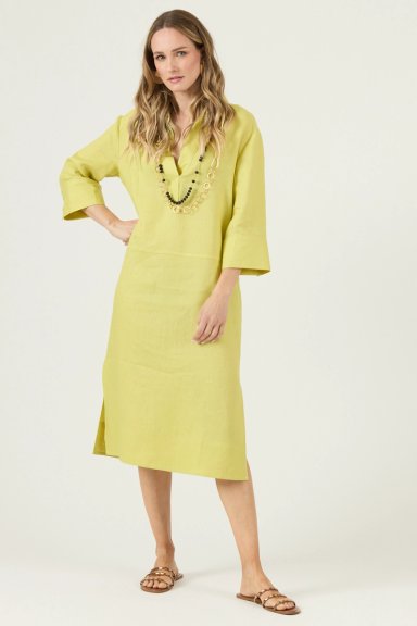 VESTIDO DE LINO LIMA COD 4005315 - 1